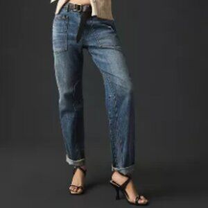The Wanderer Cuffed Relaxed-Leg Jeans by Pilcro